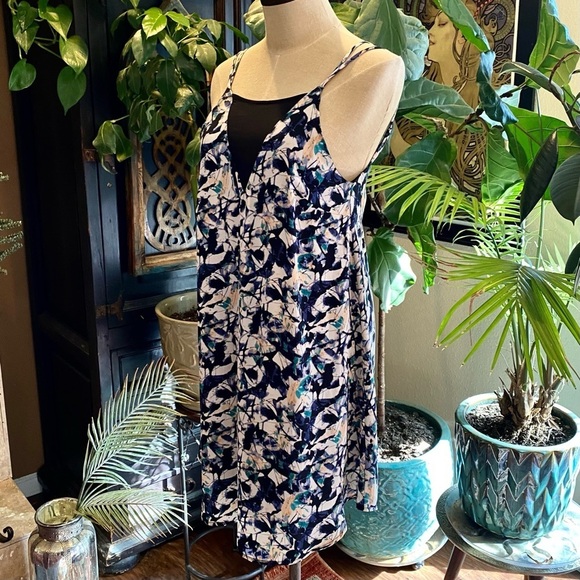 Anthropologie mesh bib shift dress - Picture 2 of 10